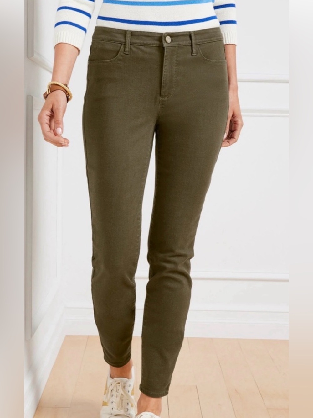 Talbots Women's Olive Green Jeans